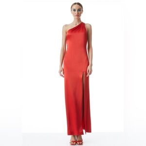 Paulette One Shoulder Fitted Gown